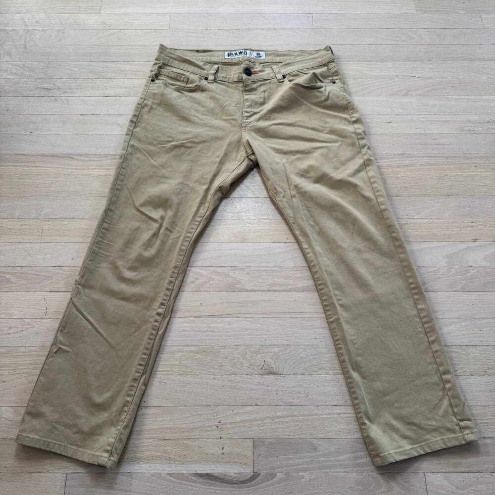 BLKWD Khaki Slim Straight Pants Mens 36 Made in USA True to the Trade